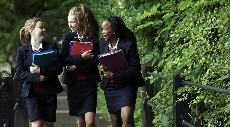 Young British School Girls