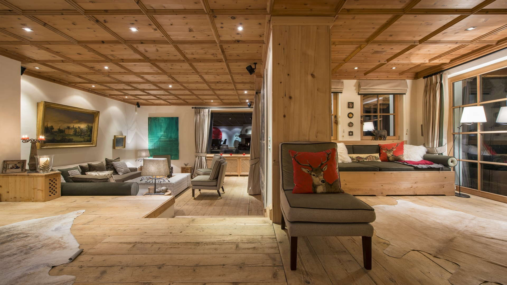 Design ski chalet near the centre of the St Anton ski resort