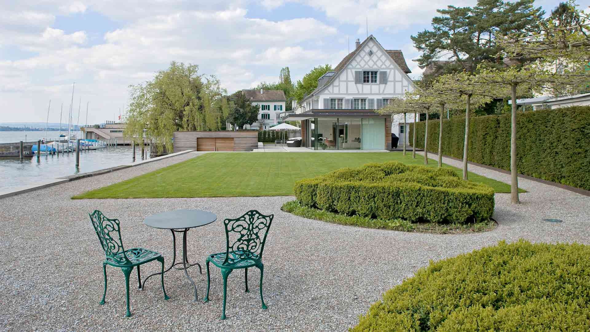 Luxury Lakeside Villa Rental in Zurich, Kusnacht for 8